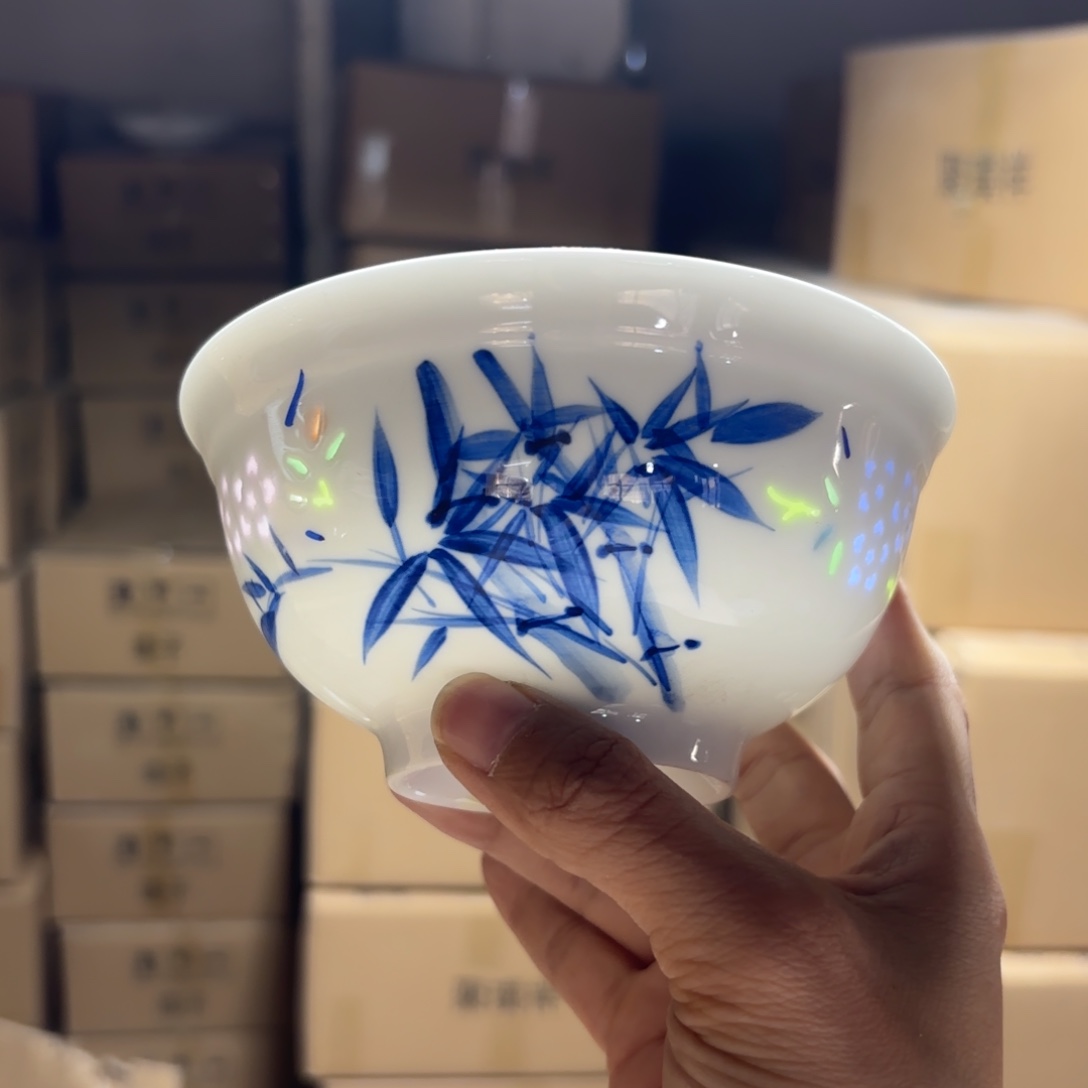 玉瓷景德镇陶瓷两只微瑕