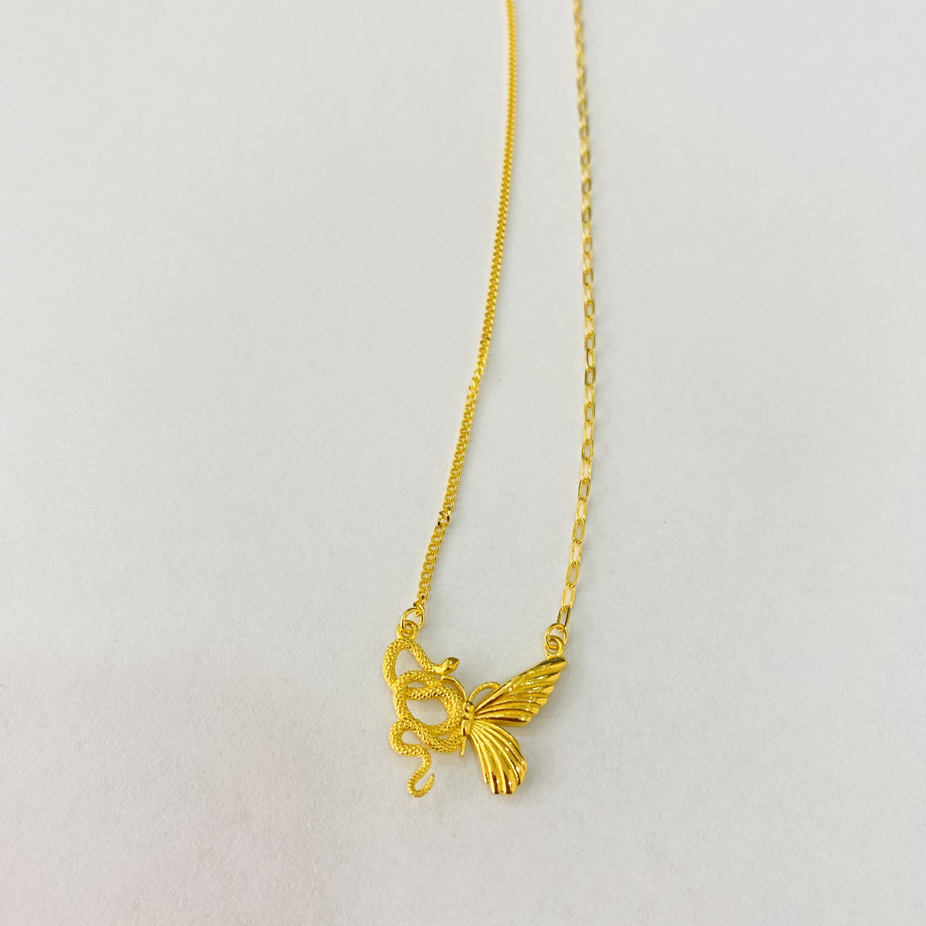 【珊珊专享】足金999饰品 比翼双飞项链 3.88 GP