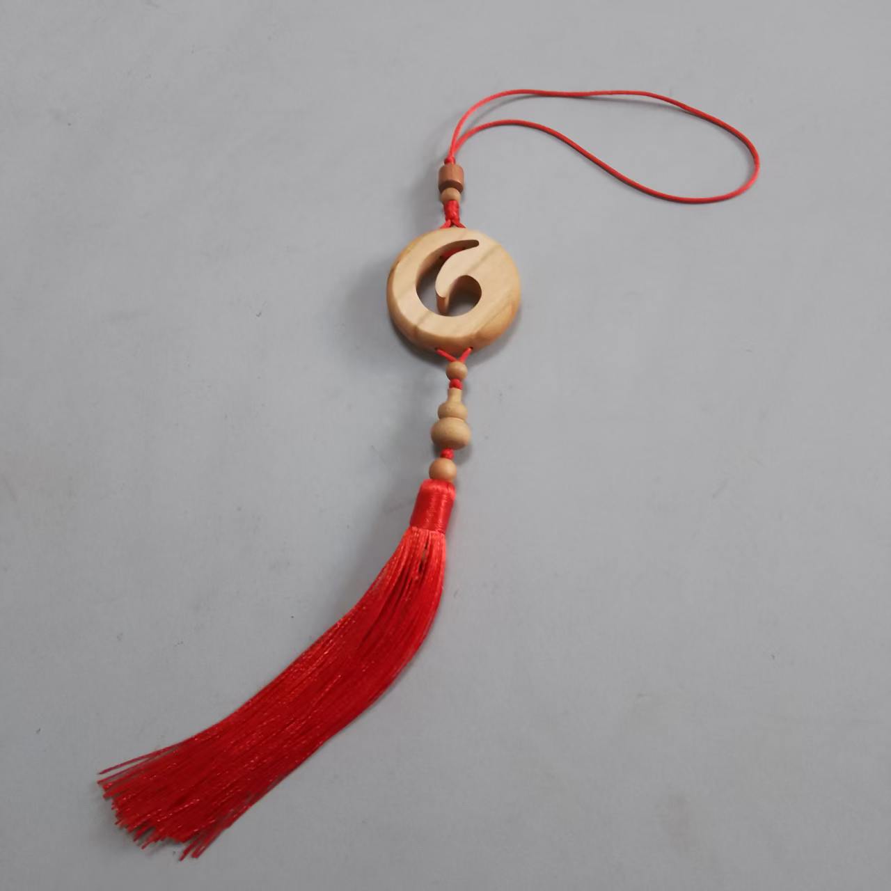 特色手工---原木色桃木扭转乾坤车挂件.手机链.吊坠.包挂件