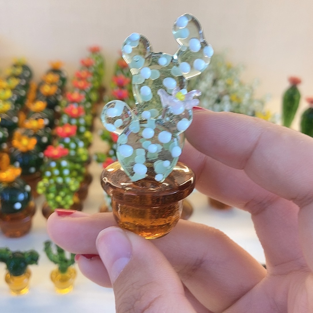 琉璃手工艺品仙人掌