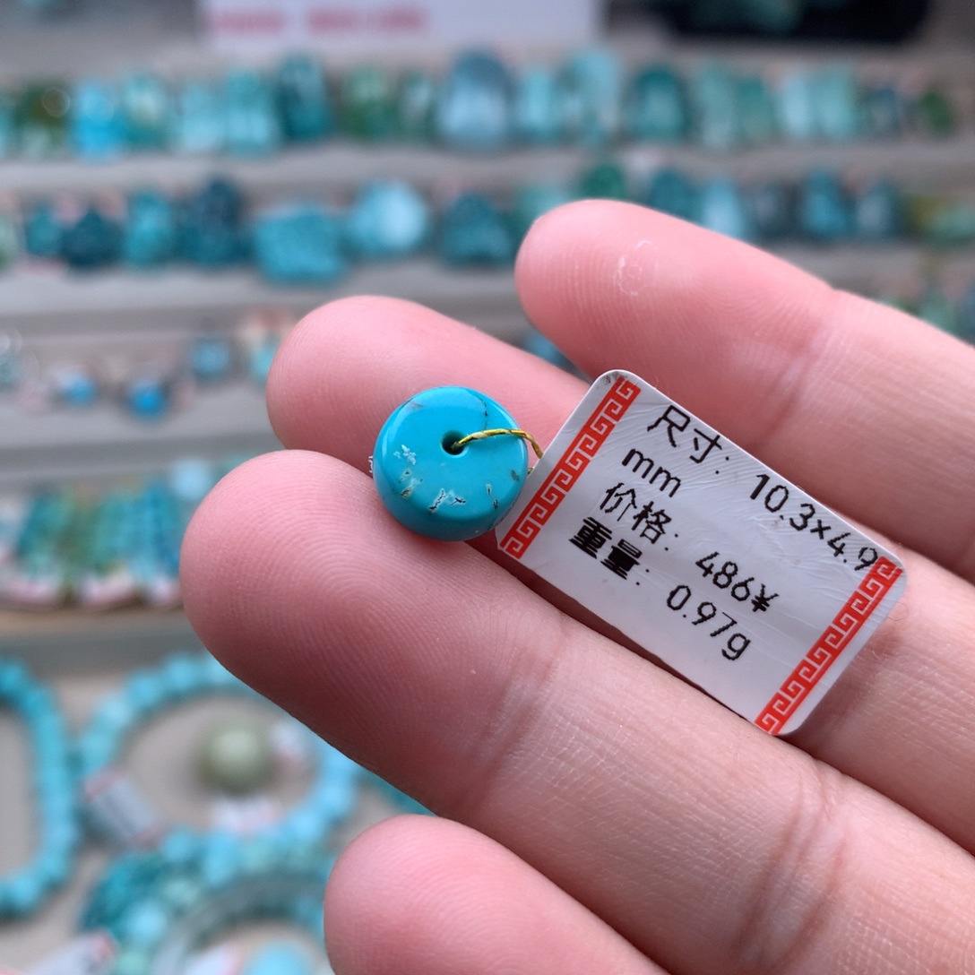 绿松石未镶嵌珠宝奇石隔片 22号