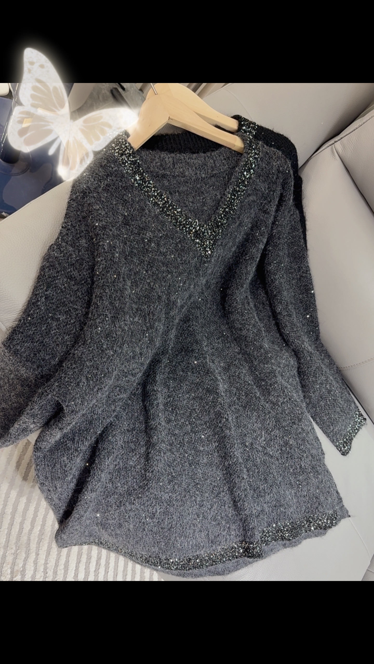 四色【简爱闪闪2150】韩版洋气厚实宽松冬款时尚慵懒风百搭套头毛衣