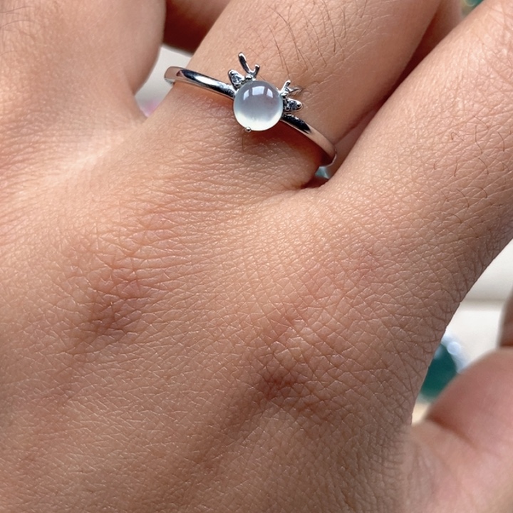 翡翠未镶嵌戒指戒指