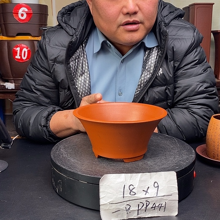 紫砂花盆货号一只PP4441