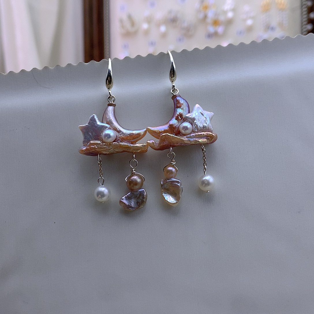 未镶嵌耳饰淡水珍珠