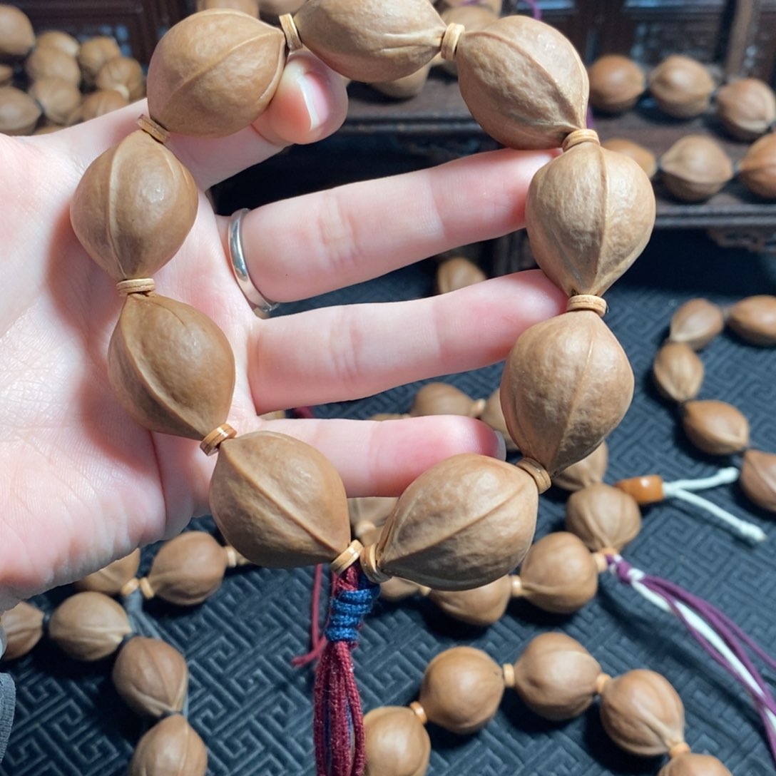 橄榄核手串/手链2028梅林铁三花橄榄核