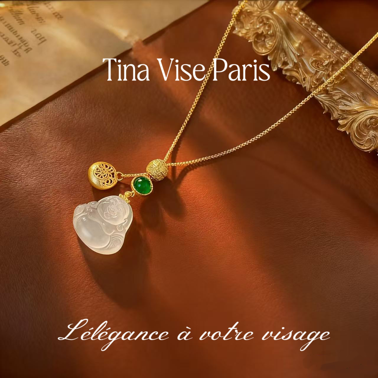   镀K金A1191《白露佛公》法⭐️ Tina Vise缇娜薇斯 项链