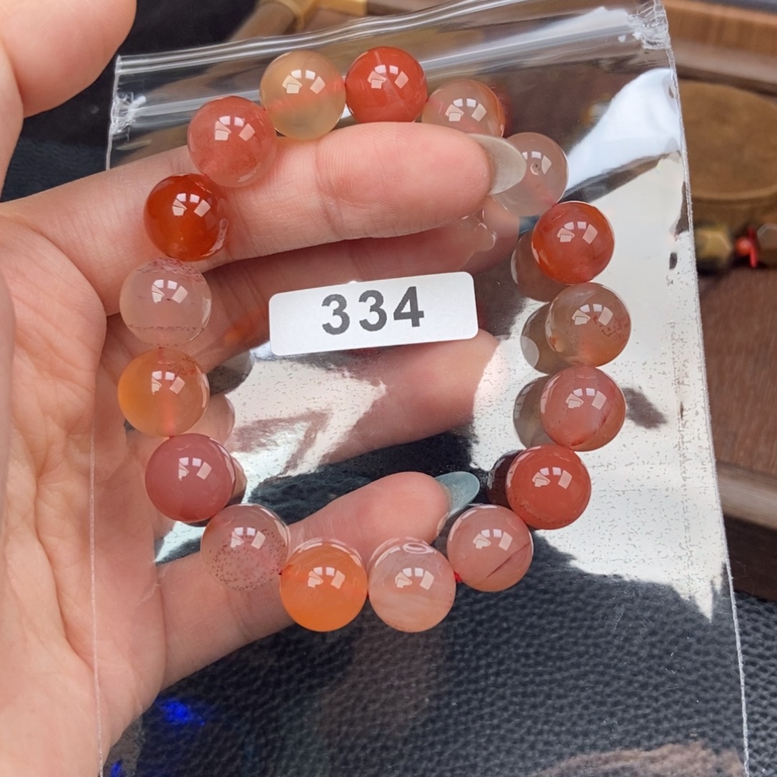 南红玛瑙未镶嵌手链卡11.8