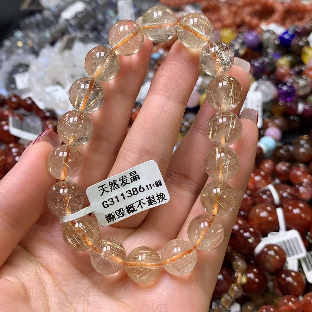 水晶手链未镶嵌，