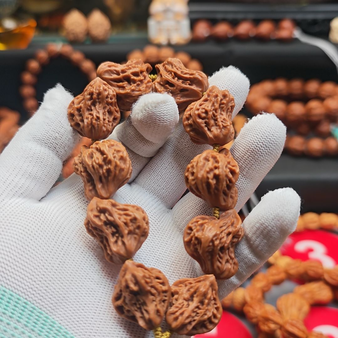 手串文玩核桃小鸟异形楸子核桃手持