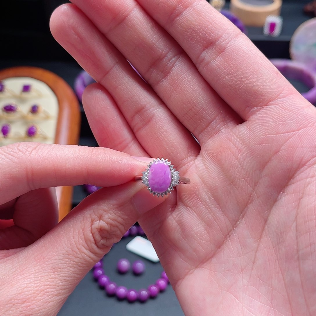 苏纪石（舒俱来）戒指银S925镶嵌