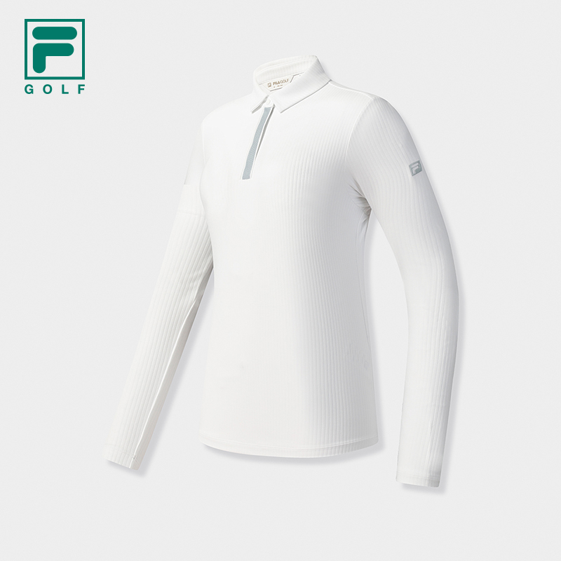 FILA/斐乐女秋冬款【保暖舒适】弹力舒适针织长袖POLO衫A11W545212F