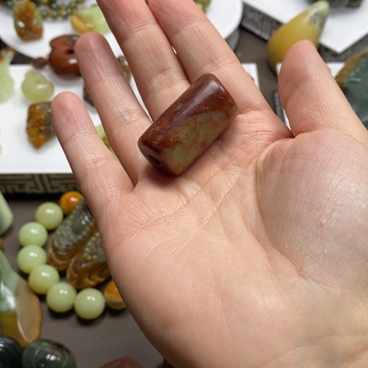 岫岩河磨玉（透闪石质玉）挂坠未镶嵌地*