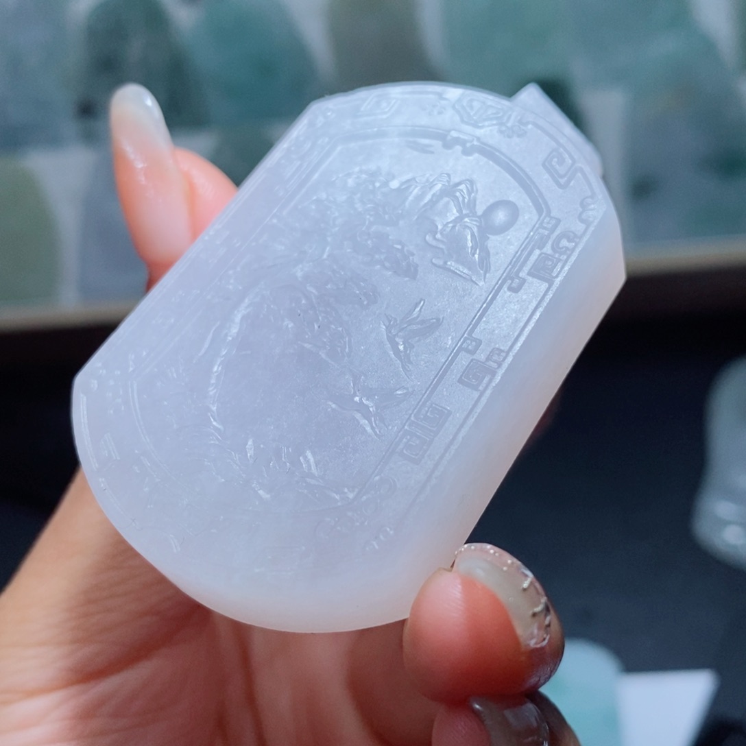 定制翡翠未镶嵌定制吊坠