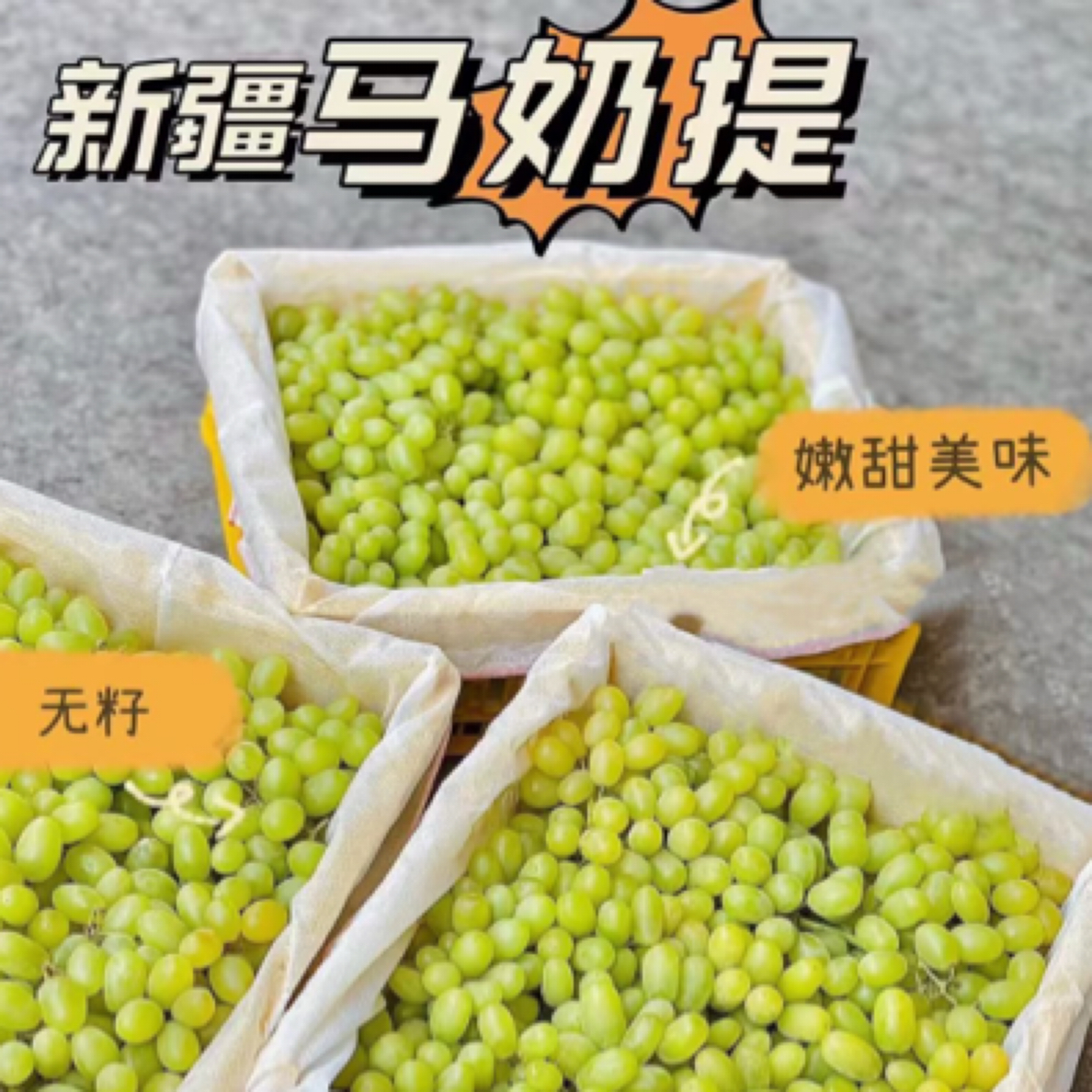 【新疆马奶提①筐】原筐4斤左右，惊爆价秒杀山东省