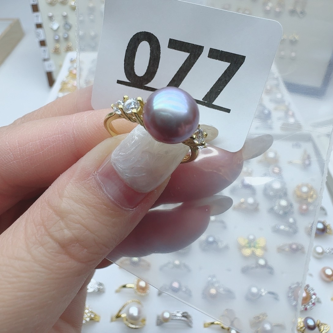 淡水珍珠珠宝奇石银S925镶嵌077