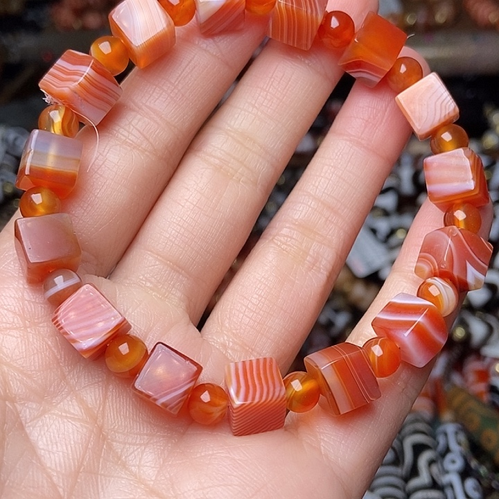 玛瑙/玉髓未镶嵌手链