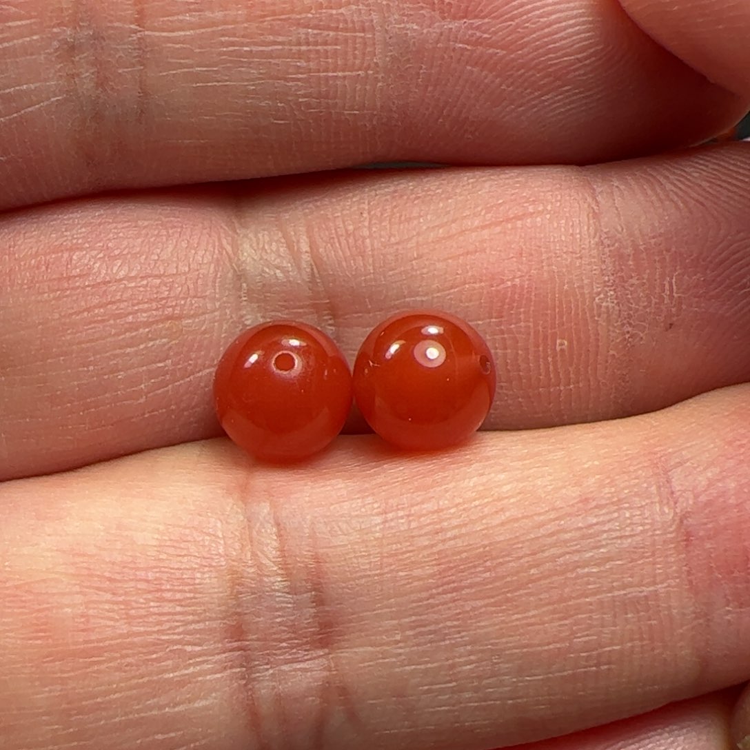 南红玛瑙珠子未镶嵌