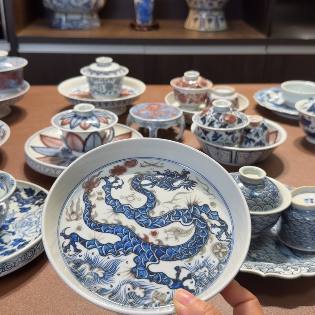 景德镇手工手绘茶具瑕