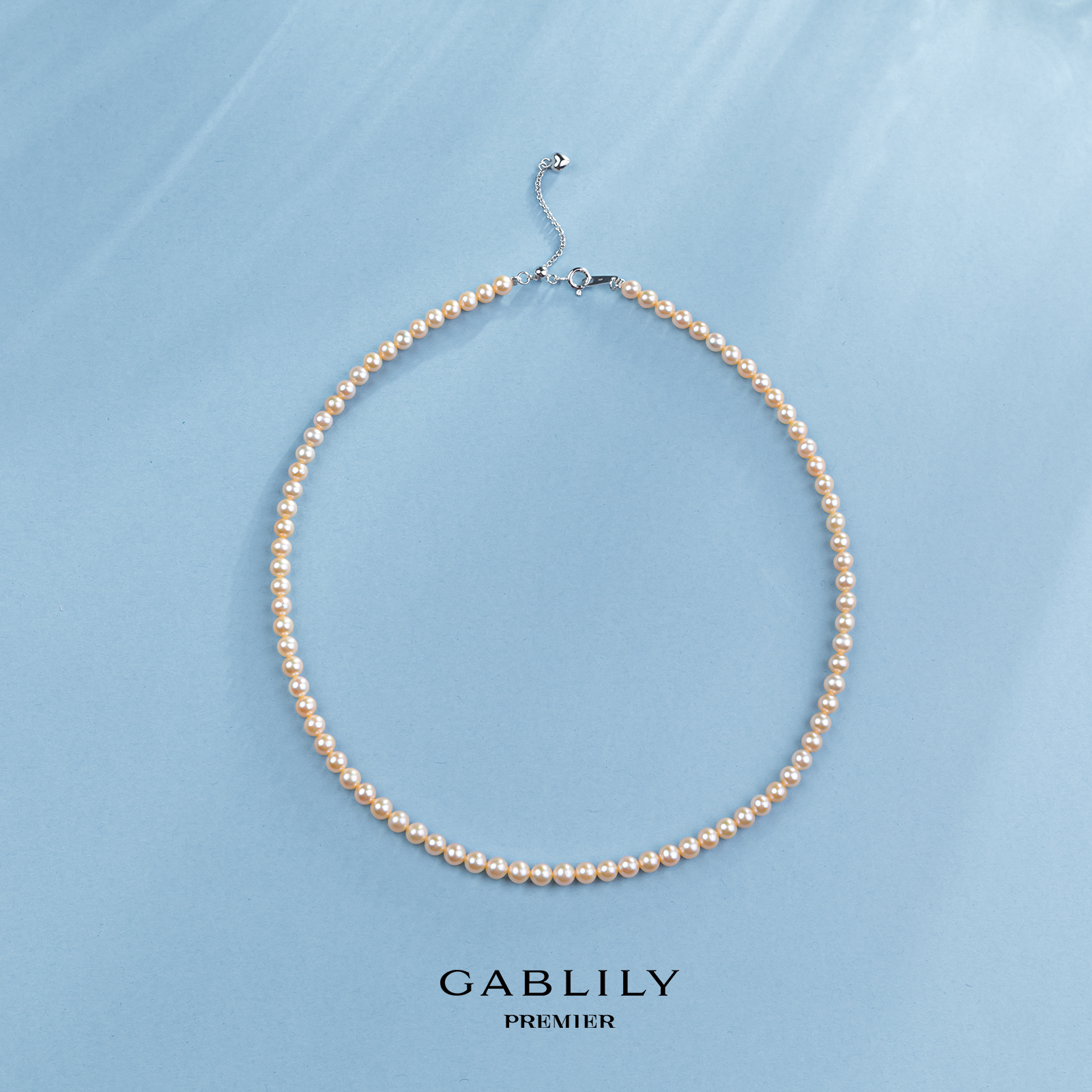 【玉总专属】GABLILY premier 淡水珍珠S925银项链4-5mm（合金夹头）