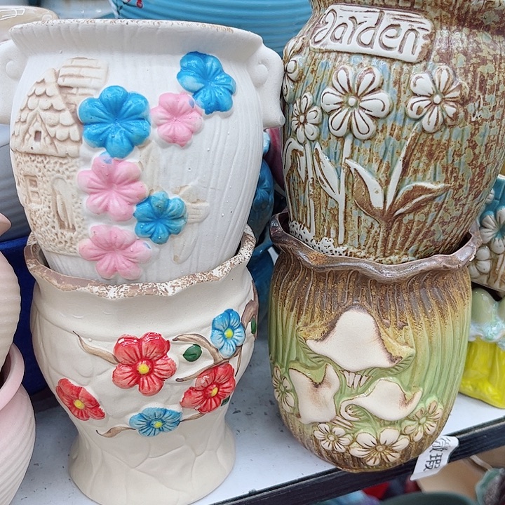 多肉绿植陶瓷花盆9.9包邮，有孔