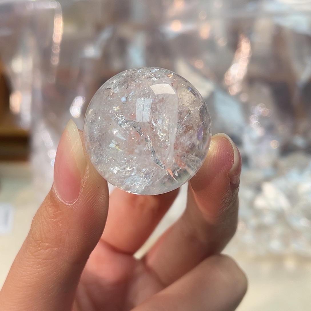 水晶手链未镶嵌白阿塞球 115号