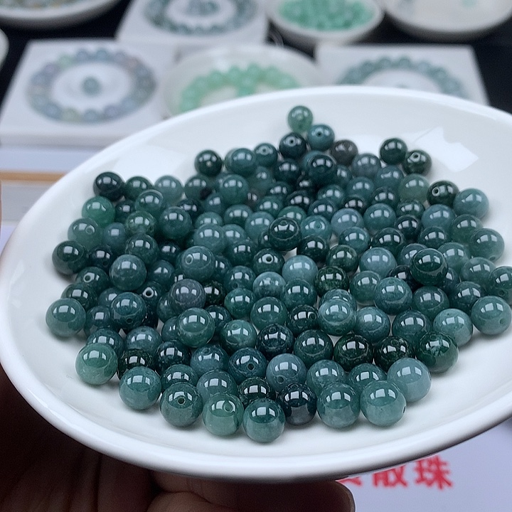 翡翠散珠50颗翡翠卡8
