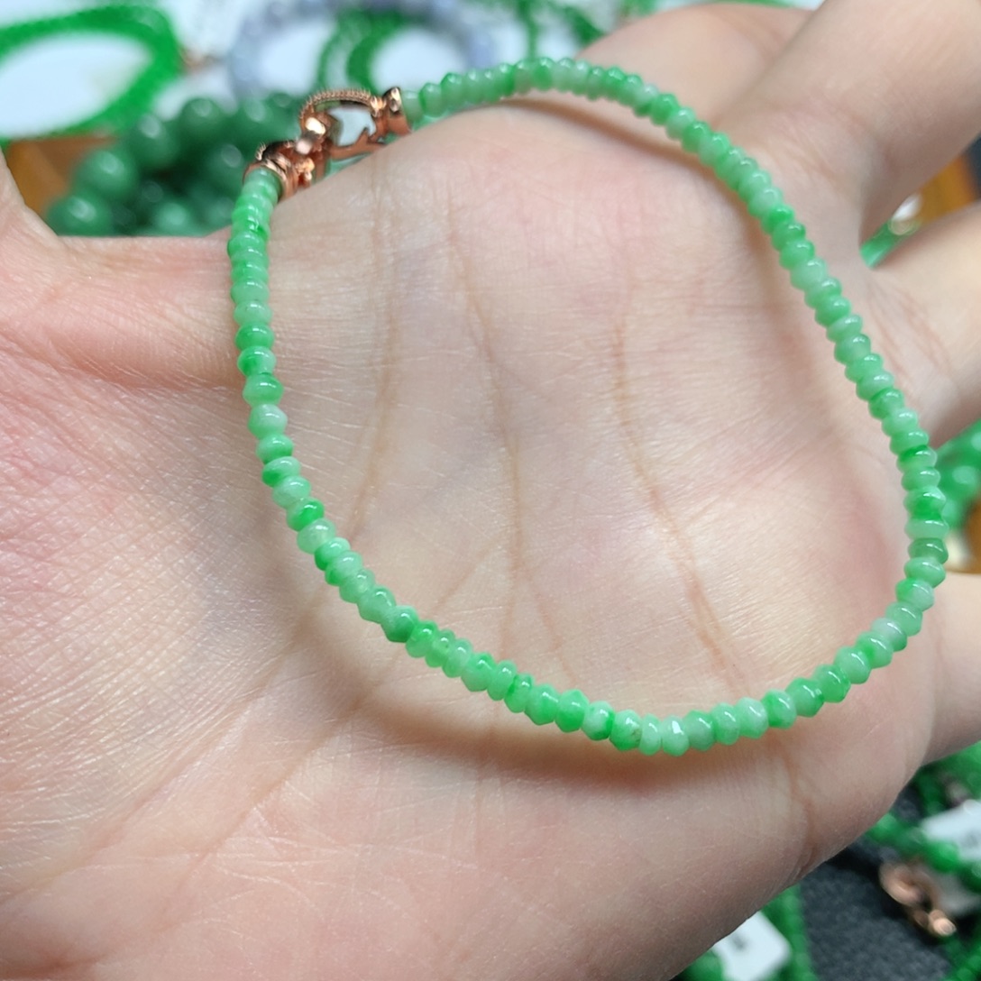 未镶嵌手链翡翠翡翠