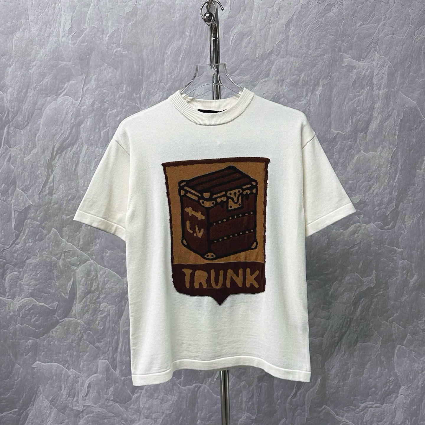 未使用 LouisVuitton/路易威登 SS26 菲董花卉针织短袖M码o00068