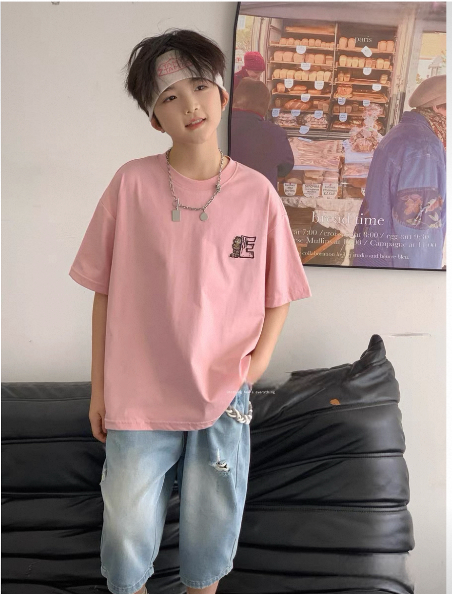 夏季圆领字母速干吸汗印花T恤潮流上衣欧美风