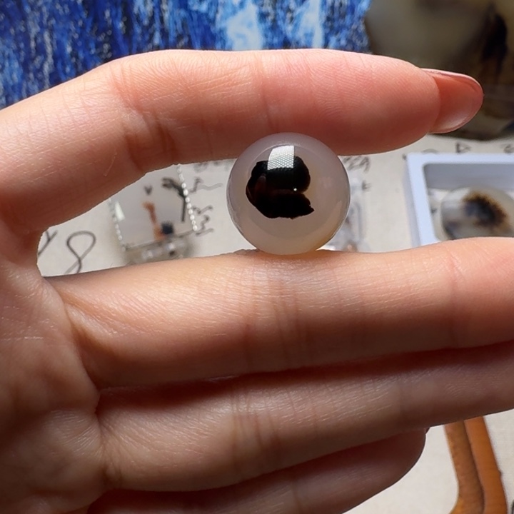 玛瑙/玉髓未镶嵌摆件17.7mm