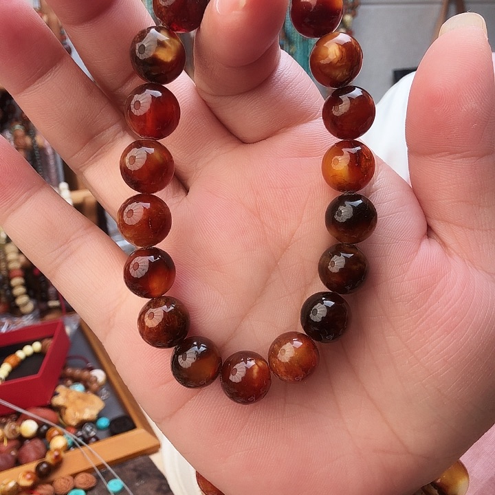 琥珀手链未镶嵌手串