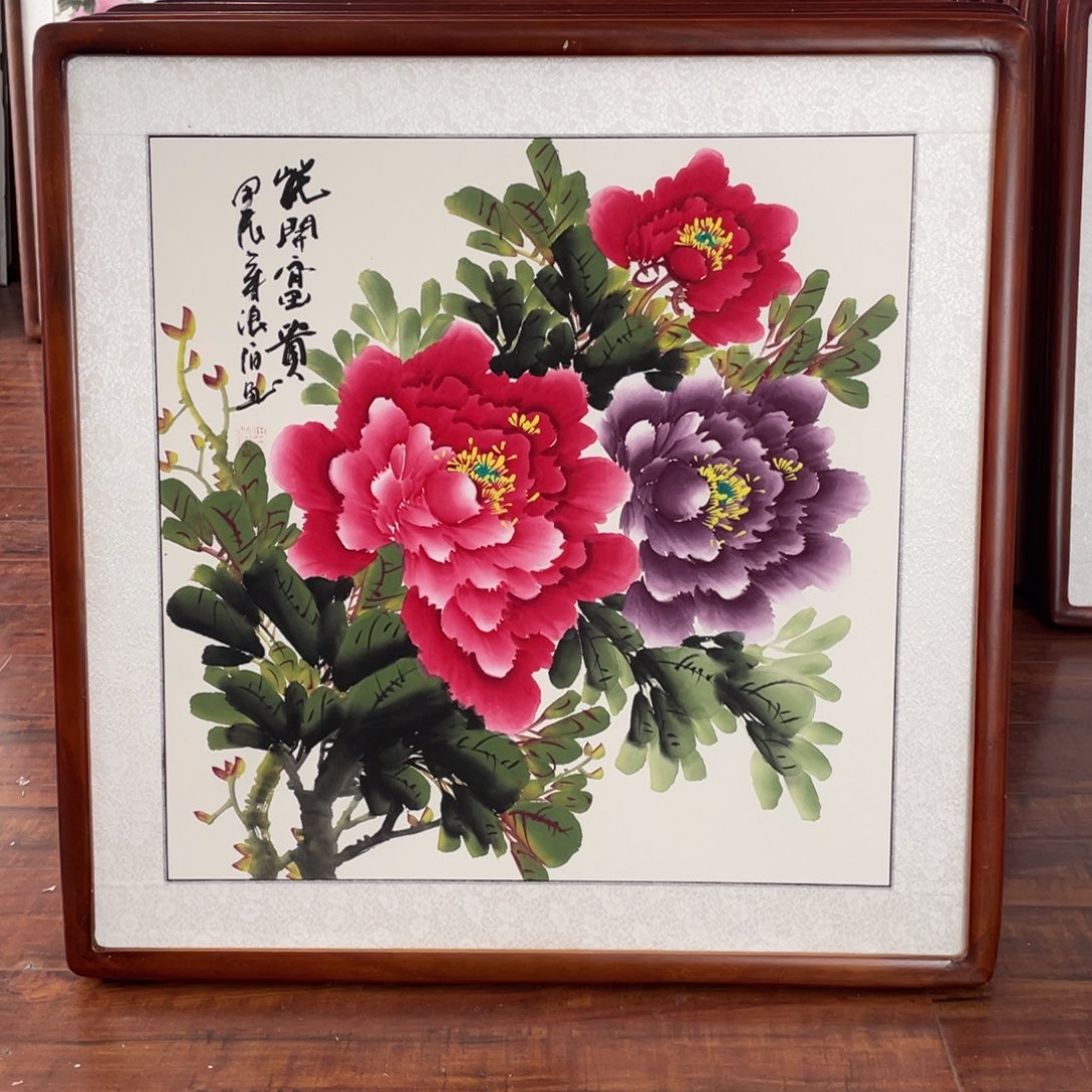 国画带框尺寸63*63厘米