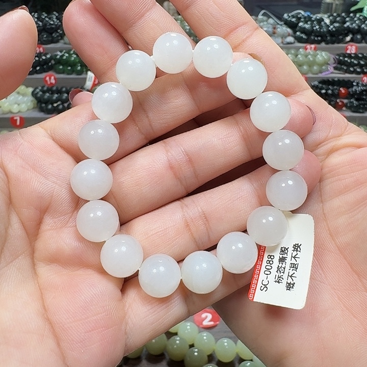 未镶嵌手链和田玉青海料卡12