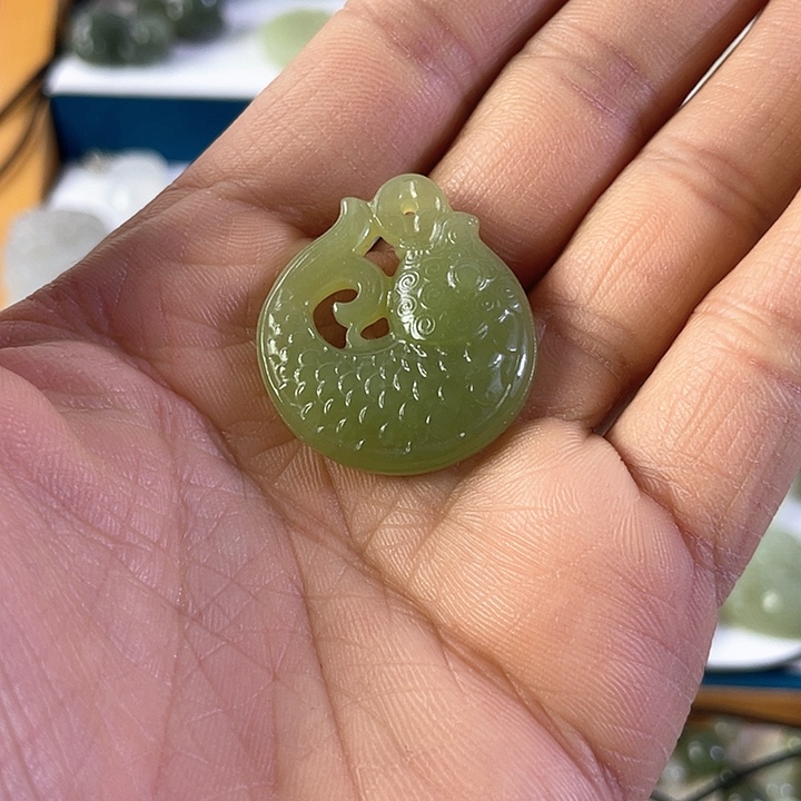 和田玉吊坠(不含链)未镶嵌