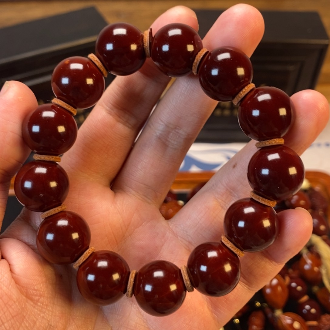 橄榄核把件1.7光珠光珠