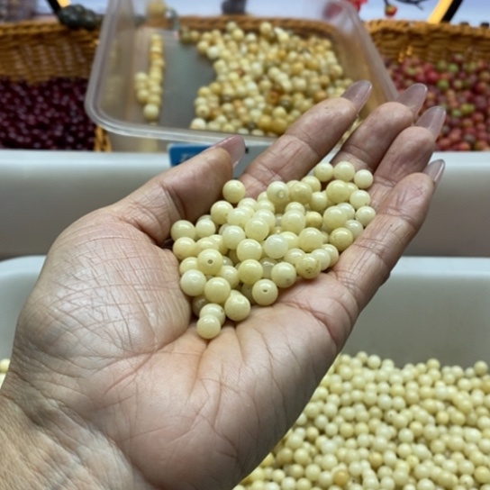 白玉菩提吊坠微瑕6/7混圆100卡灯牌宠200