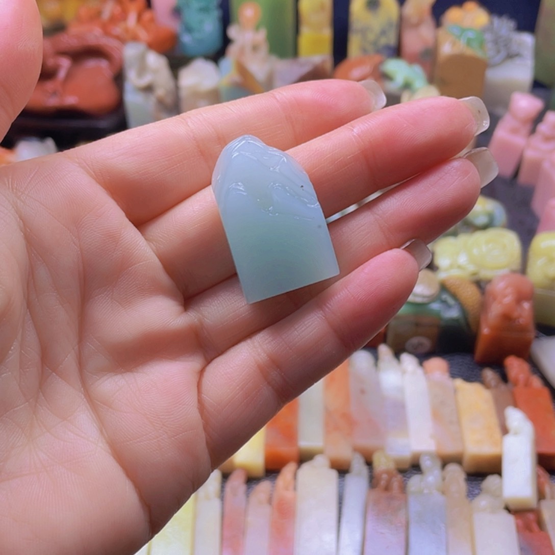 昌化石印石云南蓝