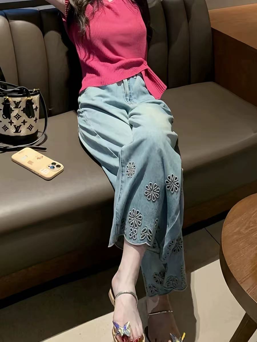 女牛仔裤个别默认微瑕