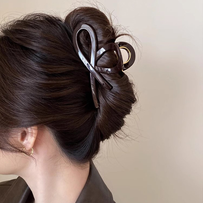 主推~又字形百搭抓夹大号发夹女后脑勺鲨鱼夹2026新款流行高级感