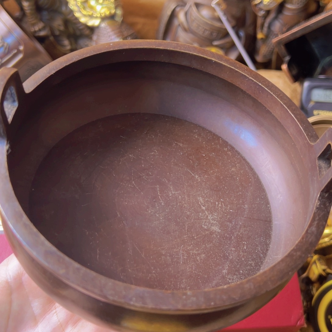 原矿风磨铜大香炉