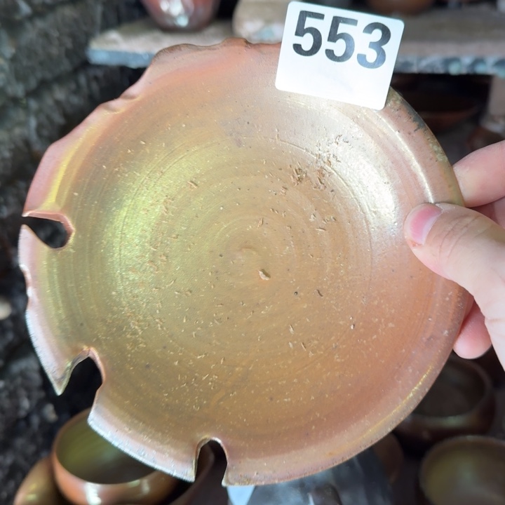 陶盘柴烧福利心哦是的