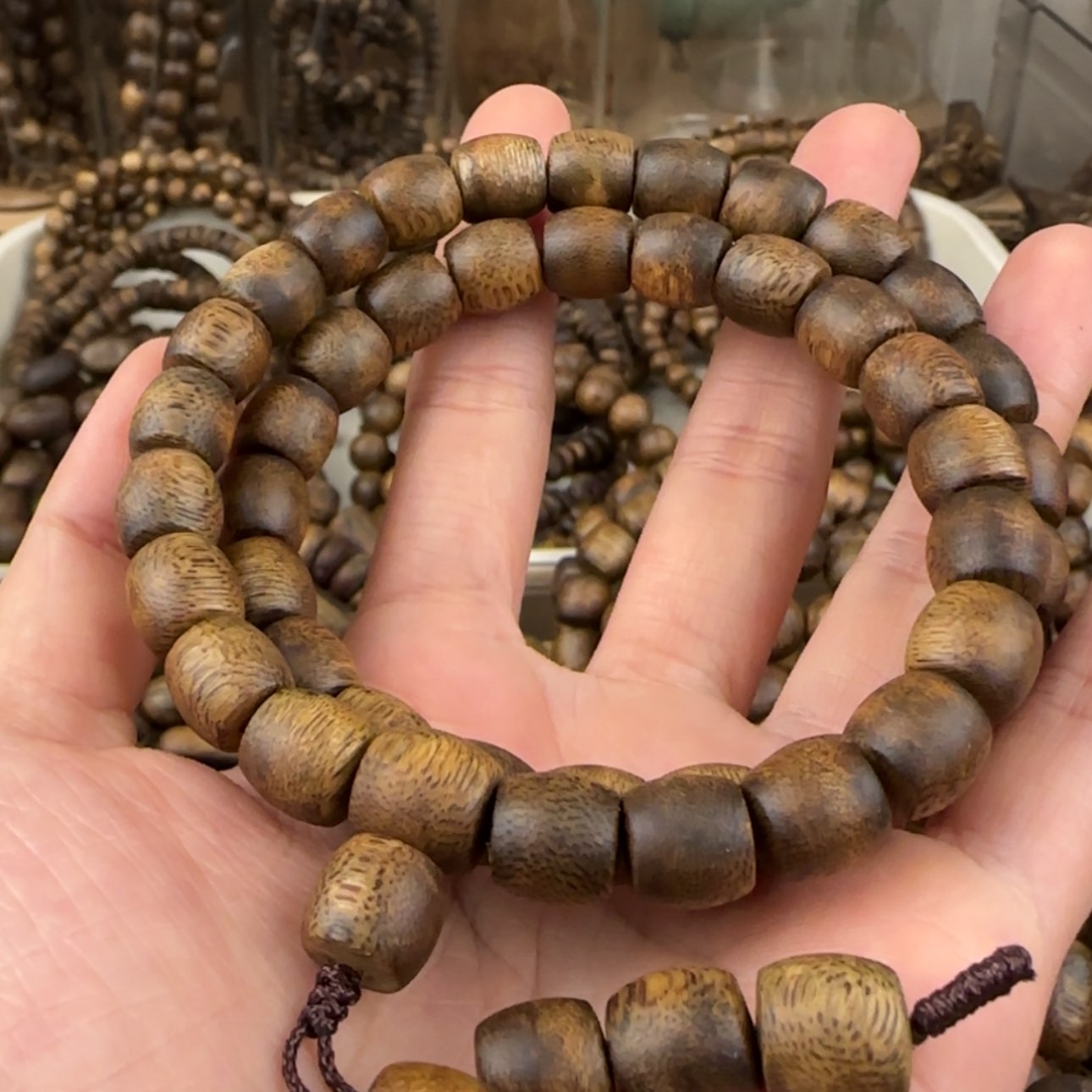 【闪购商品】沉香手串柔**水奇楠手串18克卡09