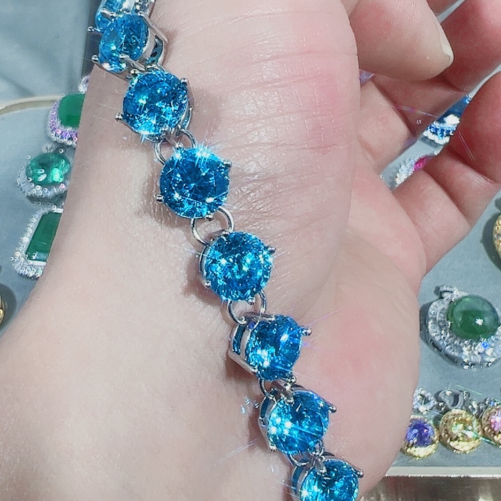 非金属红色蓝色满镶嵌