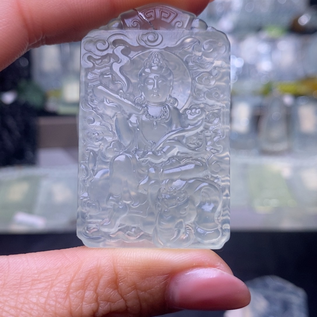 蛇纹石玉颈饰未镶嵌坎****9，