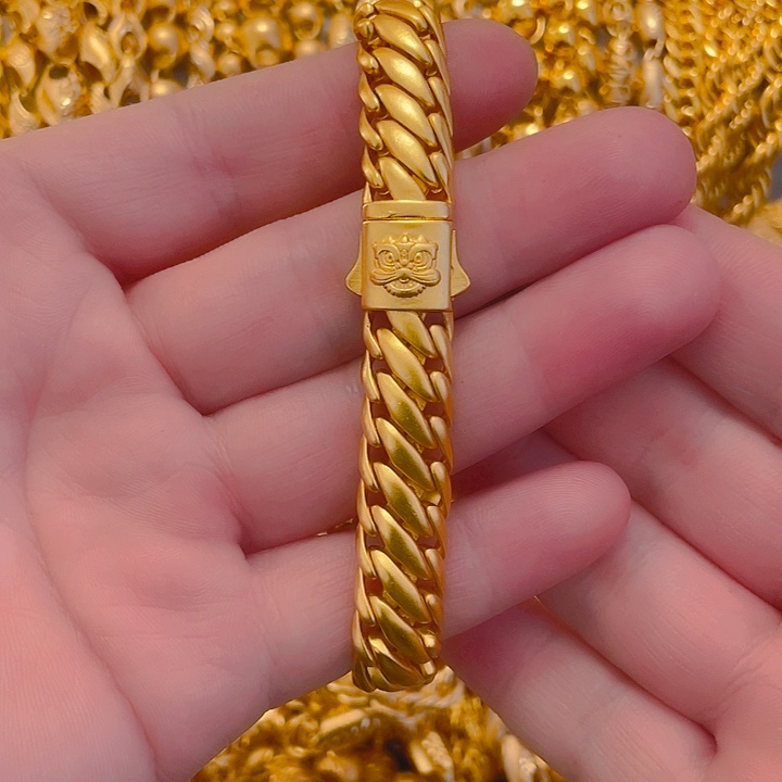 合金合金三马遍手链宽度12的长度20.5公分