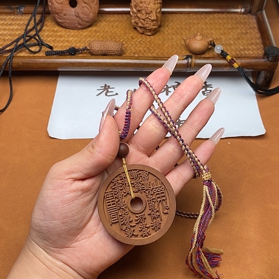 檀香木手串/手链山鬼花钱