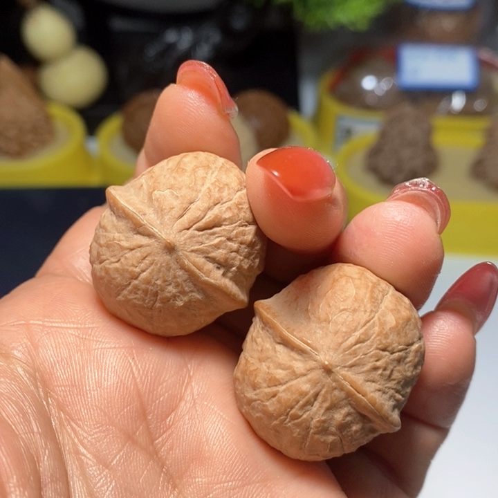 文玩核桃把件木鱼元宝