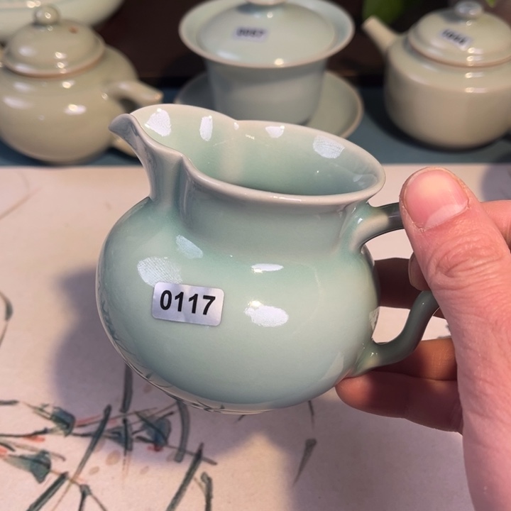 爱***歌杯子瓷0117 青鸾汝瓷汝州发货