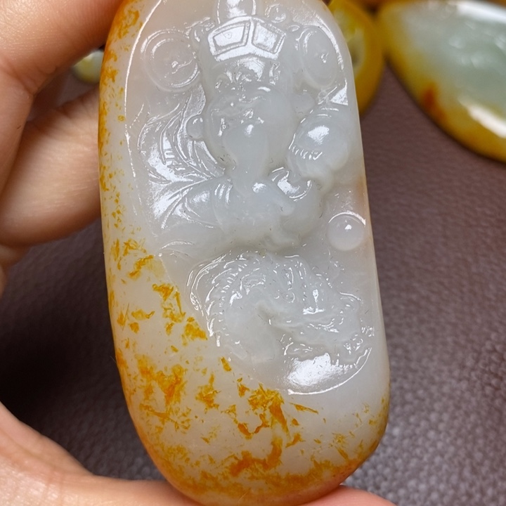 智***山和田玉未镶嵌颈饰